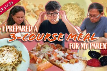 I Cooked An Italian Three-Course Meal For My Parents | Eatbook Vlogs | EP 76