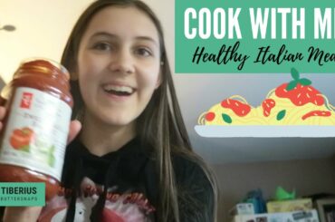 COOK WITH ME! Healthy Italian Meal || Vlog Day #7