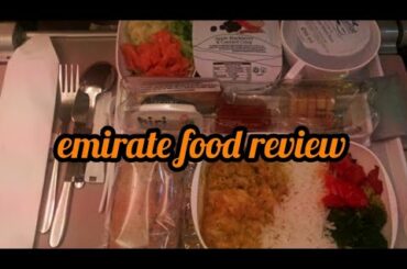 Emirate fight food review / Italy to Dubai / economy  class/ bellissima idea.