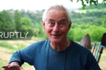 Italian couple set up tree-top social distancing friendly restaurant near Todi