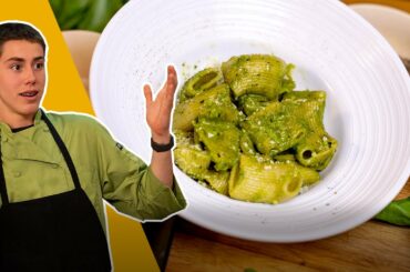 Making FRESH Pesto Pasta | Roman Gets in Trouble!