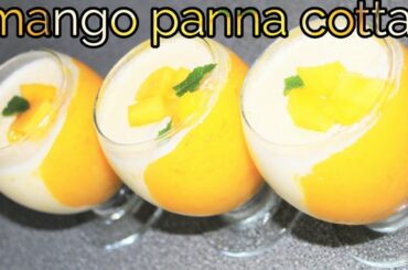 How to make mango panna cotta recipe | desserts recipes | mango pudding | Italian Dessert