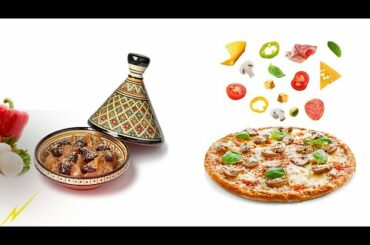 "Moroccan TAJIN" VS "Italian PIZZA" - Cooking Tajin and Pizza (VS A G A I N USA).