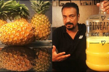 Homemade pineapple wine | How to Make pineapple Wine| Making Red Wine At home by Selvakumar