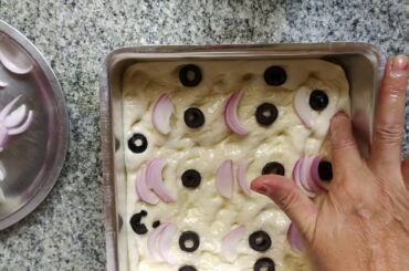 Italian food- Focaccia bread🍞 recipe - KRC creation