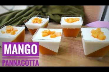 Mango panna cotta | simple and yummy Italian dessert| easy mango pudding recipe