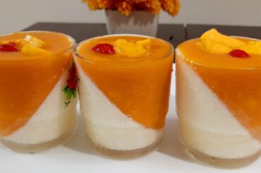 Mango-panna cotta || ম্যাংগো-পান্না কোট্টা || mango recipe || Italian dessert