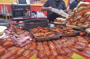 Biggest Italian Street Food Event from the World. Huge Grills, Meat, Seafood. Italy Street Food