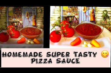 Perfect Pizza sauce recipe | Homemade easy pizza sauce | Italian Tomato sauce