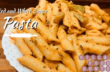 Pasta in Red and White Sauce = Easy To prepare Italian food Style Pasta in tamil