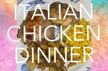 OUR FAVORITE MEAL! ITALIAN CHICKEN W/ ROASTED POTATOES — COOK WITH ME — SAHM LIFE
