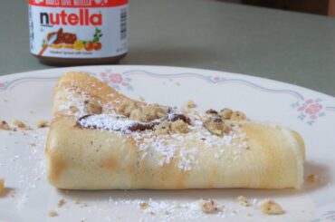 Italian Snack Time! NUTELLA CREPES. Easy and Quick Recipe. For Adults and Kids