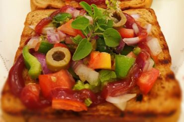 Indo-Italian Bruschetta | The Tadka Lab