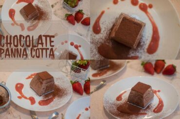 How to make Eggless Chocolate Panna Cotta Recipe | Easiest Italian Dessert | Silky & Smooth | Ep 62