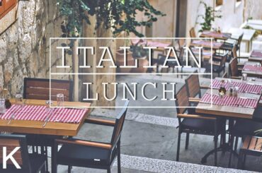 Outdoor Italian Restaurant Sounds with Italian Music ♫ Ambient Sounds For Relaxation ♫