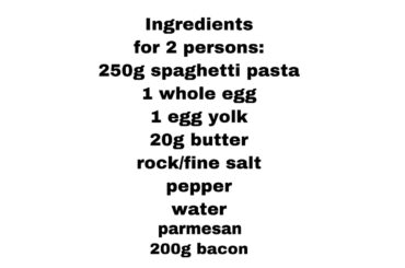 How to cook Pasta alla Carbonara (Italian style)