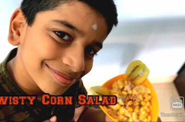 Corn Salad Recipe|Corn Salad with Creamy Italian Dressing|Cooking without fire recipes for kids