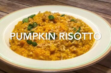 Vegan Pumpkin Risotto! Veg Pumpkin Risotto! Italian Risotto!