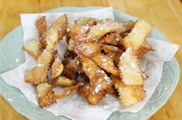 Chiacchiere Baresi  (Bow Tie Cookies) -  Rossella's Cooking with Nonna