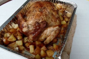 Italian & Filipino Delicious Food Mini Restaurant Dumaguete-Backed Chicken with 1/2 kg of Potatoes