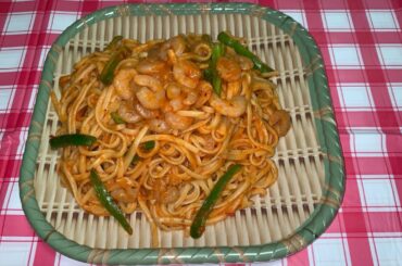 Italian Prawn Spaghetti with Creamy Tomato Sauce Recipe By Cook Smiley