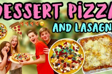Making Dessert Pizzas and Lasagna! Class Italian Meal + Cooking Vlog | enzo antonio