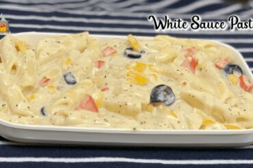 Creamy White Sauce Pasta Recipe | Italian Cuisine |