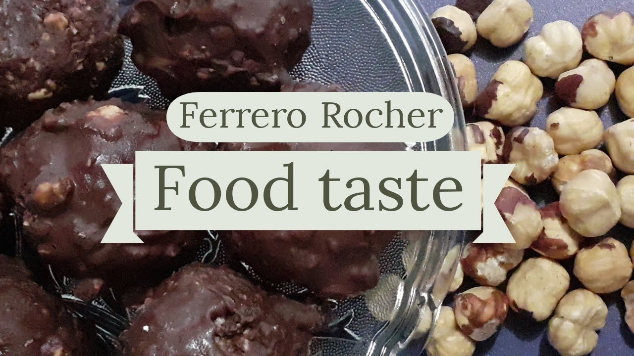 Homemade Ferrero Rocher Chocolate (فریرو روچر چاکلیٹ) Recipe in urdu/hindi | Food taste Homemade Ferrero Rocher Chocolate (فریرو روچر چاکلیٹ) Recipe in urdu/hindi | Food taste