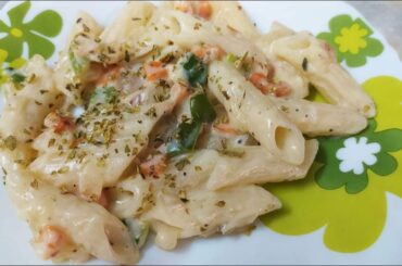 WHITE SAUCE PASTA (Indian style)|| Without Cream/ Cheese|| Easy Recipe