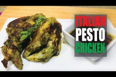 How to make Italian style pesto chicken recipes | Chicken recipes  Italian recipes || garlic chicken