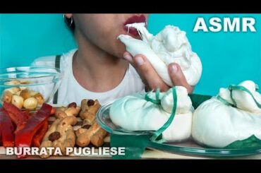 ASMR Italian food - BURRATA - SAVAGE eating | SQUISHY eating sounds - (no talking) - MUKBANG