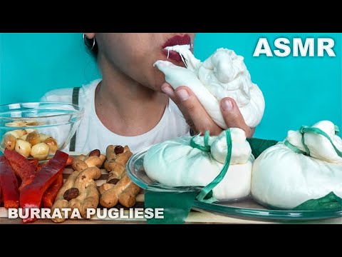 ASMR Italian food – BURRATA – SAVAGE eating | SQUISHY eating sounds – (no talking) – MUKBANG ASMR Italian food - BURRATA - SAVAGE eating | SQUISHY eating sounds - (no talking) - MUKBANG