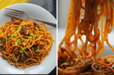 Tasty Spaghetti Recipe | Easy Chicken Spaghetti | Indo Italian Fusion Recipe