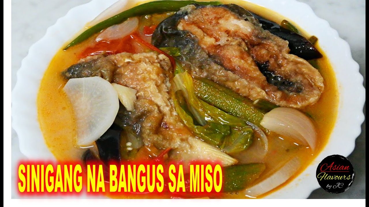 Milkfish in tamarind Miso Soup How to Cook Sinigang na Bangus sa Miso