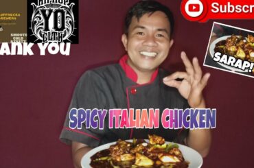 HOW TO COOK SPICY ITALIAN CHICKEN | COOKINGAN TAYO