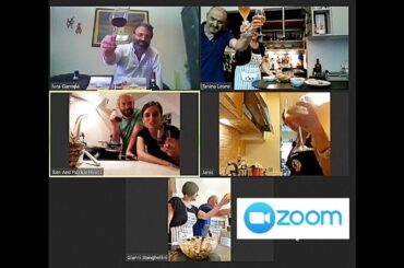In the Kitchen with 3 Italians - Zoom Cooking Class and Italian Style Meetings