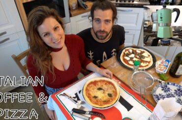 How to make ITALIAN COFFEE with a MOKA POT and PIZZA tutorial / You would not believe how easy it is