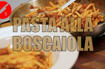 PASTA ALLA BOSCAIOLA. The most popular PASTA SAUCE in ITALIAN TRATTORIAS!