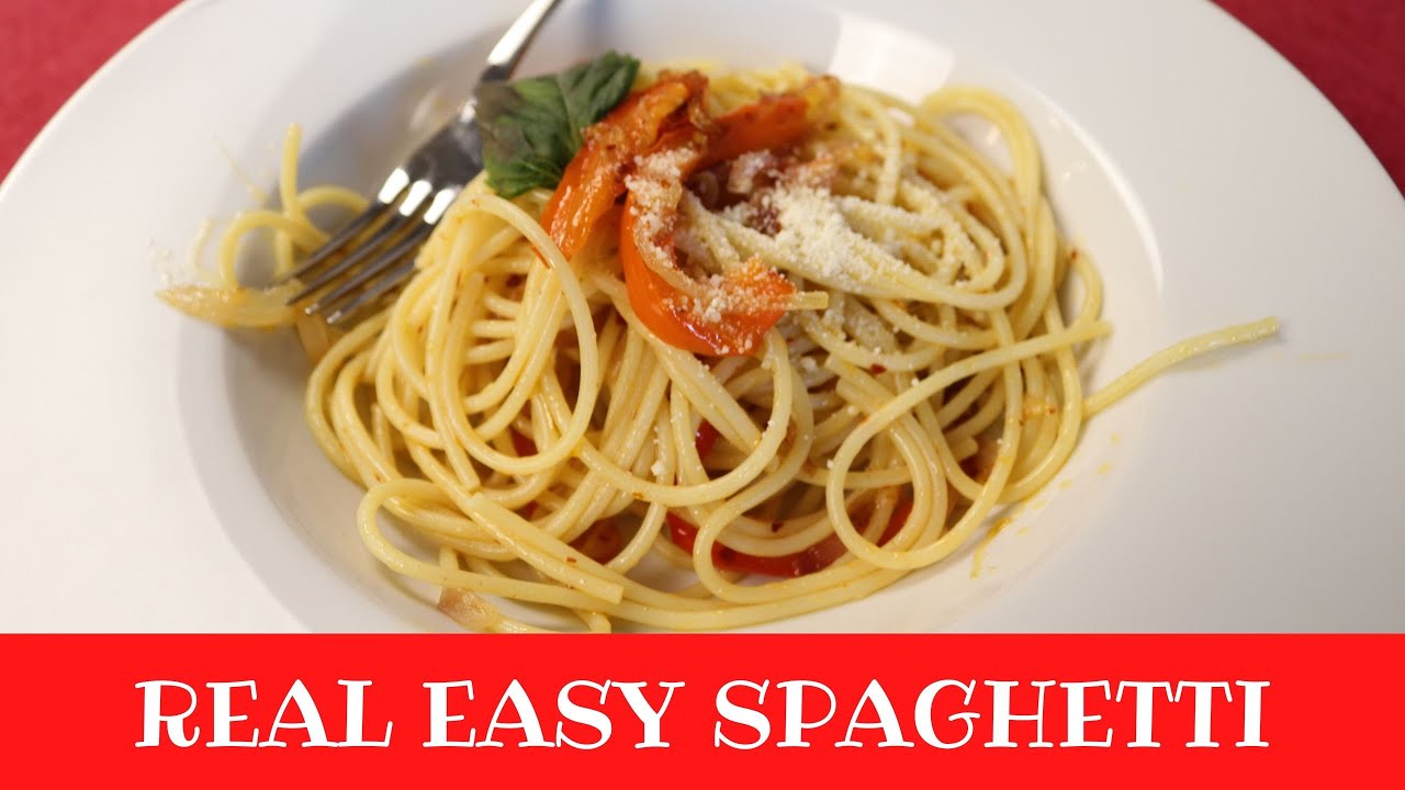 Spaghetti – Real Easy Spaghetti – Italian Food – Simple and Easy Vegetarian Spaghetti Spaghetti - Real Easy Spaghetti - Italian Food - Simple and Easy Vegetarian Spaghetti
