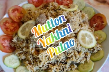 Mutton yakhni pulao recipe / easy mutton pulao / pak food italy