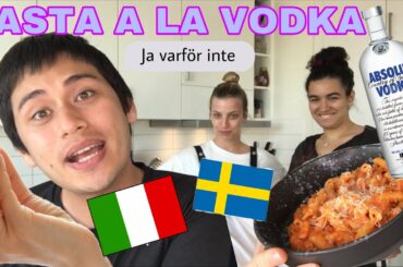 COOK WITH ME: PASTA WITH VODKA?! Part 2 Vlog with my Italian friends in Sweden. Jamie Vlogs #33