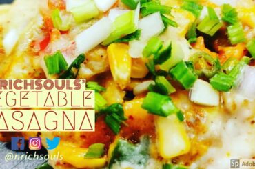 Vegetable Lasagna Recipe | No-Egg Homemade Lasagne sheets