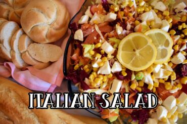ITALIAN SALAD (MEDITERRANEAN STYLE) | COOKING MOMMA
