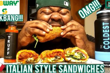 SUBWAY MUKBANG ITALIAN STYLE!!🇮🇹🥖