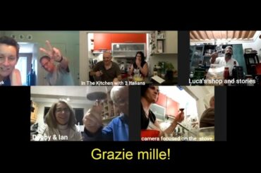 In the Kitchen with 3 Italians - Zoom conference Cooking Class and Italian Tradition Meetings