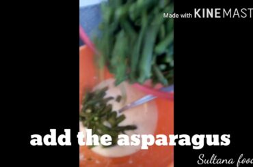 Asparagus Omelette(Sultana Italy &Uk food)