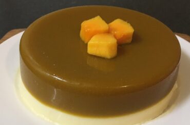 Vanilla And Mango Panna Cotta Recipe ! Italian Dessert Panna Cotta ! Gelatine Free Classic Recipe !