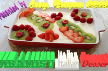 Tiramisu Italian Dessert | Tiramisu with Strawberry| Best Tiramisu Easy Recipe |Tiramisu aux fraises