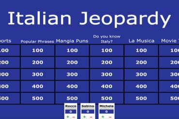 Italian Jeopardy