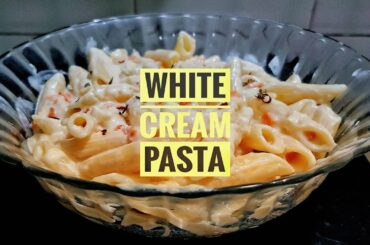 Italian style White Cream Pasta Recipe | Penne Pasta white sauce #Pasta #whitesauce